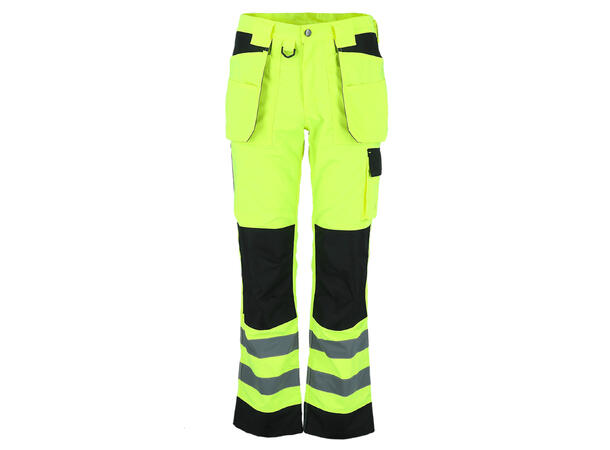 Tellurium Bukser Safety Yel 56 Hi Vis bukse med knepolstring til herre 