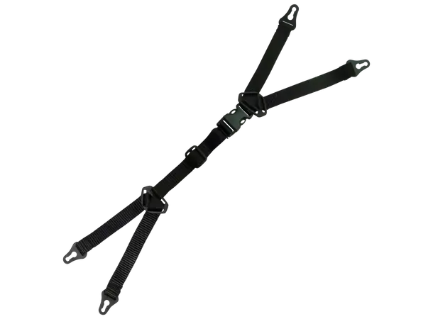 Elivery 9256 Chin Strap 4-Point Textile - Hakestropp 