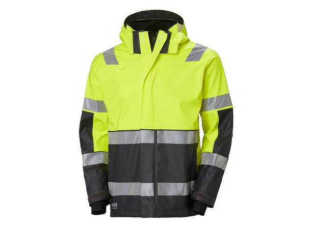 70295 Alna 2.0 Regnjakke NYEL/BLK S HIVIS vanntett regnjakke 