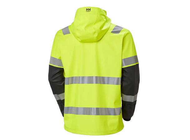 70295 Alna 2.0 Regnjakke NYEL/BLK S HIVIS vanntett regnjakke 