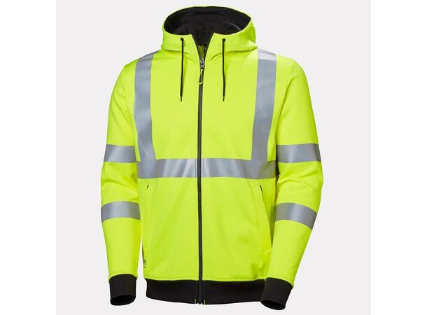 79094 Addvis Hettejakke NYEL XS Hi Vis hettejakke med glidelås 