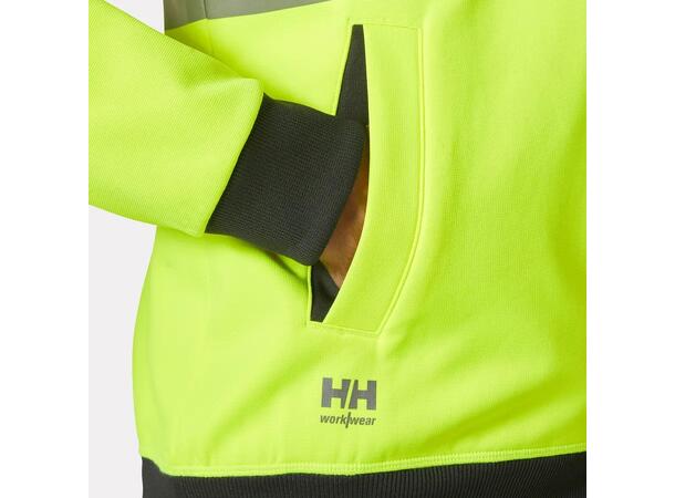 79094 Addvis Hettejakke NYEL XS Hi Vis hettejakke med glidelås 