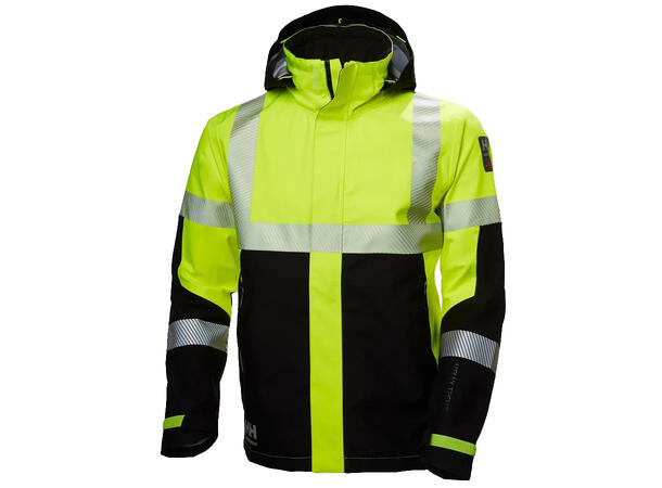 71172 ICU Skalljakke NYEL/BLK XS HIVIS vanntett skalljakke 