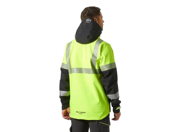 71172 ICU Skalljakke NYEL/BLK XS HIVIS vanntett skalljakke 
