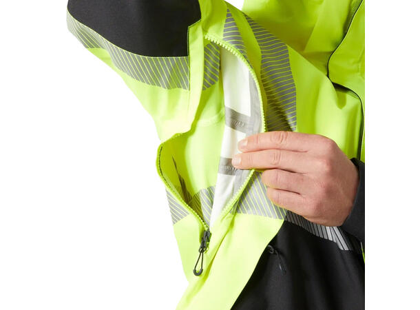 71172 ICU Skalljakke NYEL/BLK XS HIVIS vanntett skalljakke 