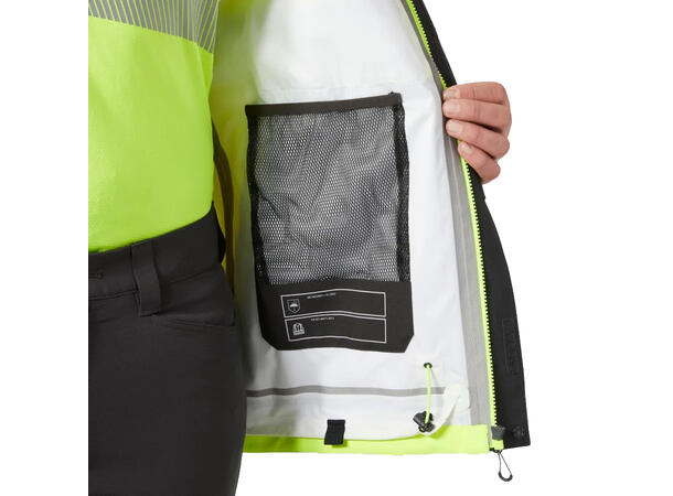 71172 ICU Skalljakke NYEL/BLK XS HIVIS vanntett skalljakke 
