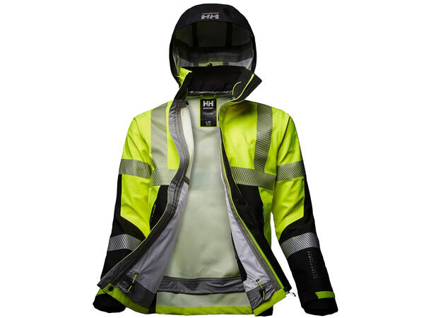 71172 ICU Skalljakke NYEL/BLK XS HIVIS vanntett skalljakke 