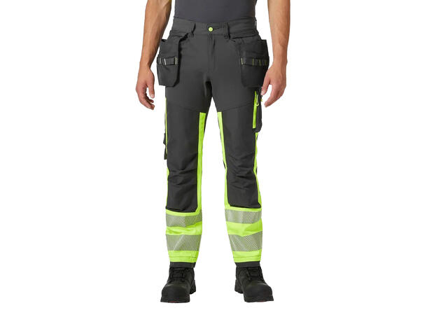 77471 ICU Arbeidsbukse BLK/NYEL C66 Håndverksbukse klasse 1 