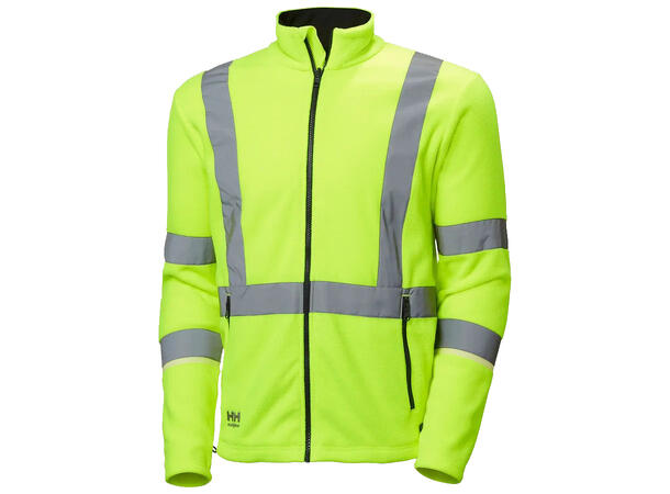72172 UC-ME Fleecejakke NYEL XS Hi Vis - 100% polyester 