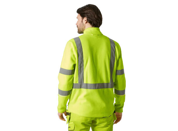 72172 UC-ME Fleecejakke NYEL XS Hi Vis - 100% polyester 