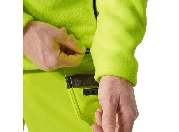 72172 UC-ME Fleecejakke NYEL XS Hi Vis - 100% polyester 