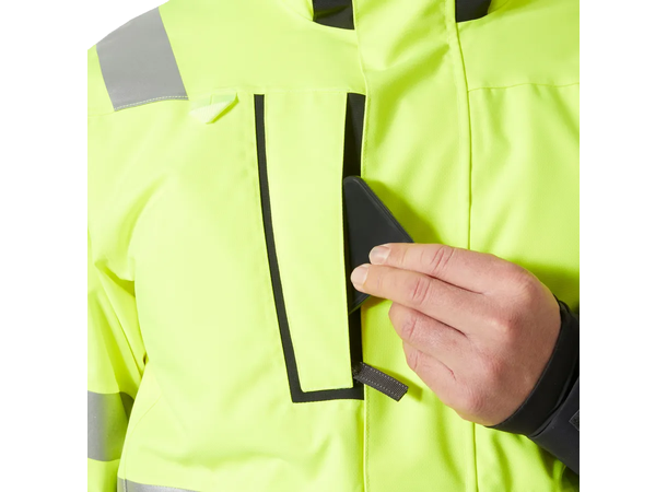 71694 Alna 2.0 Vinterdress NYEL/BLK C44 HIVIS fôret vinterkjeledress 