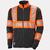 79274 ICU Fullzip BLK/ORA S HIVIS genser med glidelås 